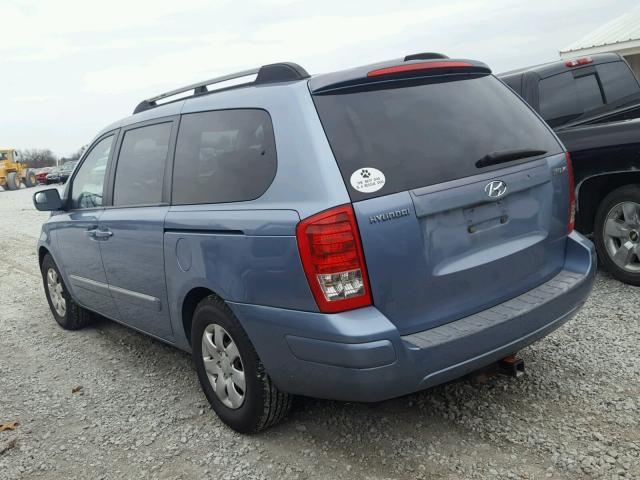 KNDMC233576030953 - 2007 HYUNDAI ENTOURAGE BLUE photo 3