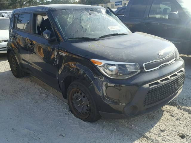 KNDJN2A28F7125409 - 2015 KIA SOUL BLACK photo 1