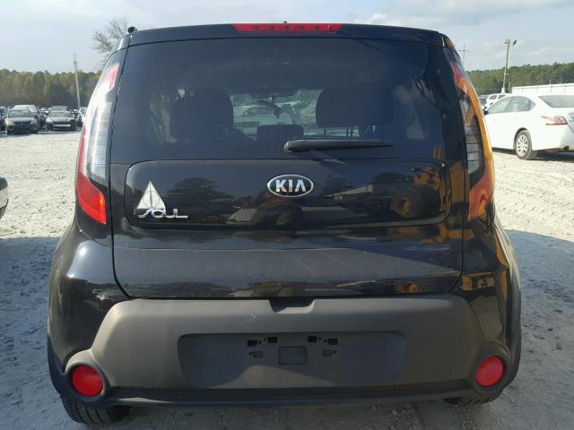 KNDJN2A28F7125409 - 2015 KIA SOUL BLACK photo 10