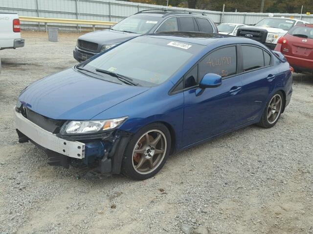 2HGFB6E54DH702174 - 2013 HONDA CIVIC SI BLUE photo 2