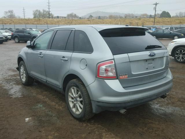 2FMDK48C67BA71046 - 2007 FORD EDGE SEL GRAY photo 3