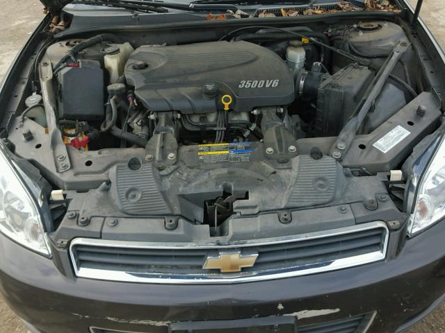 2G1WT58K189245226 - 2008 CHEVROLET IMPALA BLACK photo 7