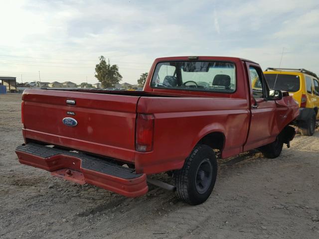 1FTDF15Y0PNA65013 - 1993 FORD F150 RED photo 4