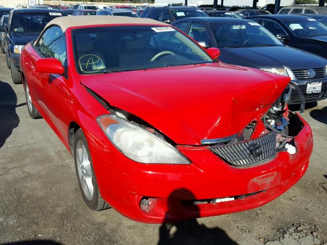 4T1FA38P54U028607 - 2004 TOYOTA CAMRY SOLA RED photo 1