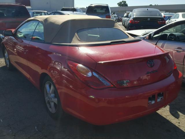 4T1FA38P54U028607 - 2004 TOYOTA CAMRY SOLA RED photo 3