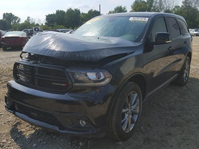 1C4RDJDG6HC870225 - 2017 DODGE DURANGO GT BLACK photo 2