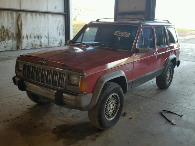 1J4FT78S3PL633286 - 1993 JEEP CHEROKEE C RED photo 2