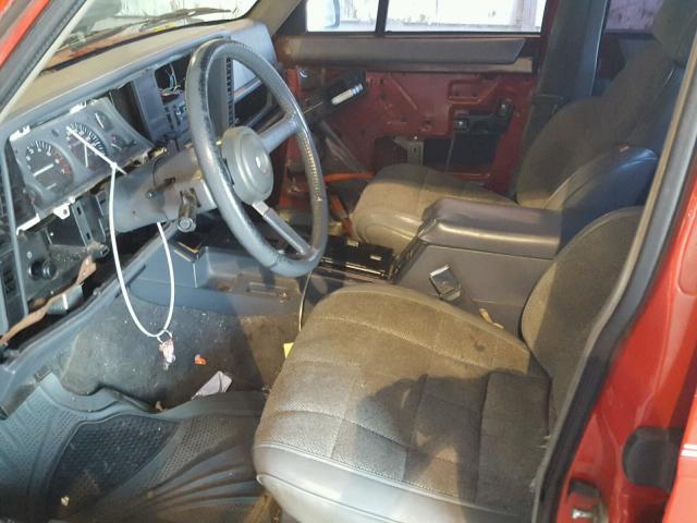 1J4FT78S3PL633286 - 1993 JEEP CHEROKEE C RED photo 5