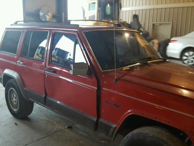 1J4FT78S3PL633286 - 1993 JEEP CHEROKEE C RED photo 9