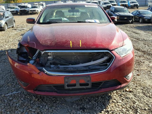 1FAHP2E81EG178206 - 2014 FORD TAURUS SEL RED photo 9