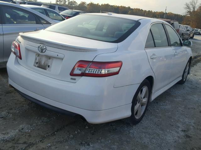 4T1BF3EK0AU572078 - 2010 TOYOTA CAMRY BASE WHITE photo 4