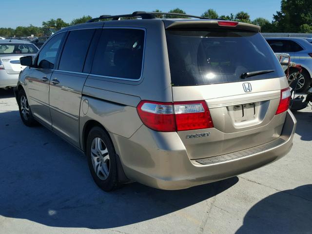 5FNRL38486B031773 - 2006 HONDA ODYSSEY EX GOLD photo 3