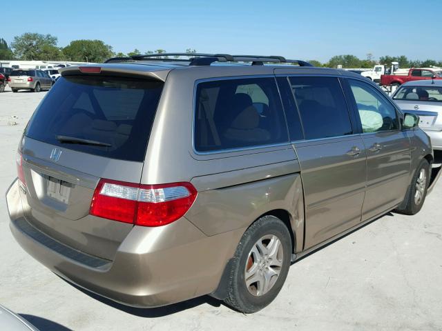 5FNRL38486B031773 - 2006 HONDA ODYSSEY EX GOLD photo 4