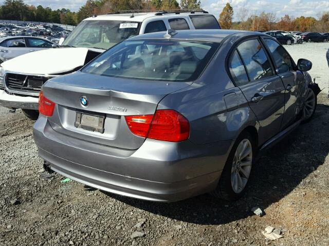 WBAPH7C53BE851249 - 2011 BMW 328 I GRAY photo 4