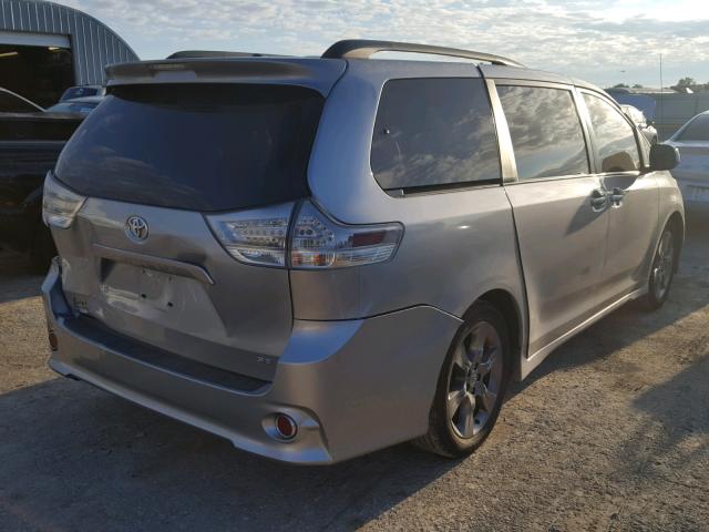 5TDXK3DC2BS124320 - 2011 TOYOTA SIENNA SPO SILVER photo 4