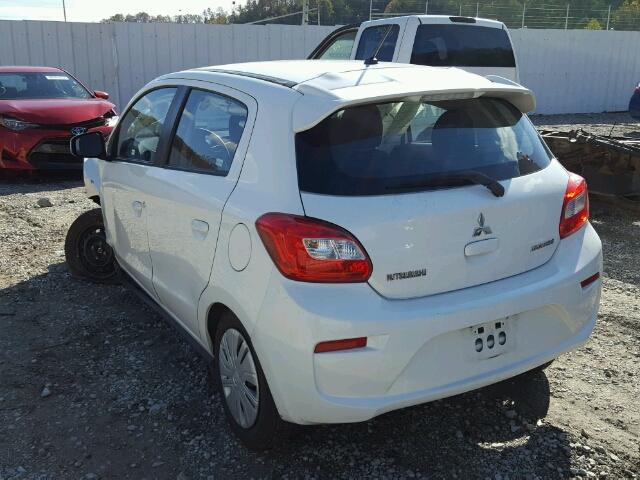 ML32A3HJ7HH006995 - 2017 MITSUBISHI MIRAGE ES WHITE photo 3