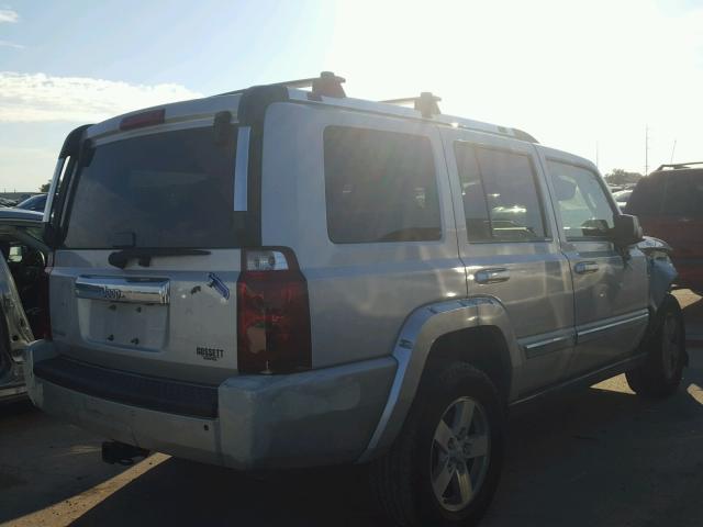 1J8HH58N46C107268 - 2006 JEEP COMMANDER SILVER photo 4