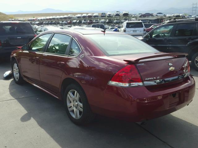 2G1WC57M291184200 - 2009 CHEVROLET IMPALA 2LT BURGUNDY photo 3