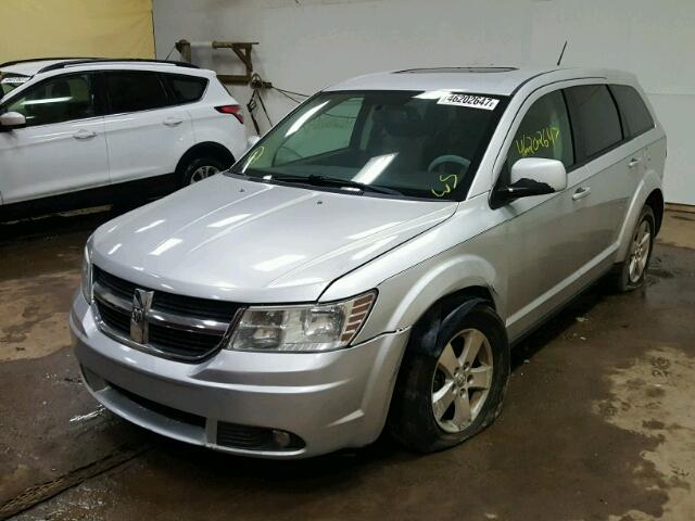 3D4GG57V89T588936 - 2009 DODGE JOURNEY SX SILVER photo 2