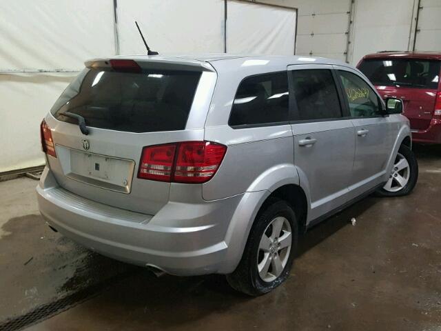 3D4GG57V89T588936 - 2009 DODGE JOURNEY SX SILVER photo 4