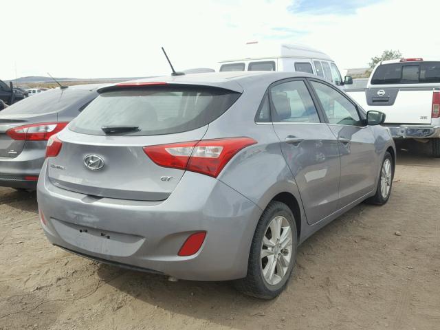 KMHD35LH7EU171380 - 2014 HYUNDAI ELANTRA GT SILVER photo 4