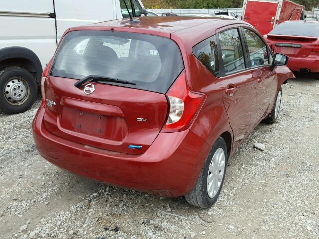 3N1CE2CP5GL377684 - 2016 NISSAN VERSA NOTE RED photo 4