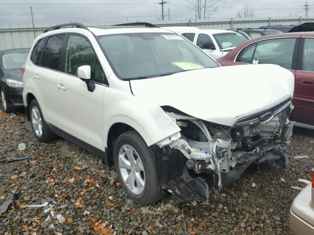 JF2SJARC1FH501029 - 2015 SUBARU FORESTER 2 WHITE photo 1