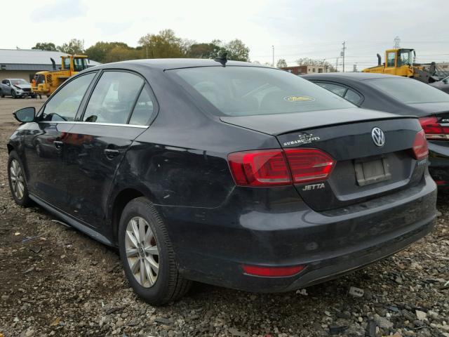 3VW637AJ3DM246171 - 2013 VOLKSWAGEN JETTA HYBR BLACK photo 3