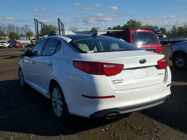 5XXGN4A76EG302210 - 2014 KIA OPTIMA EX WHITE photo 3