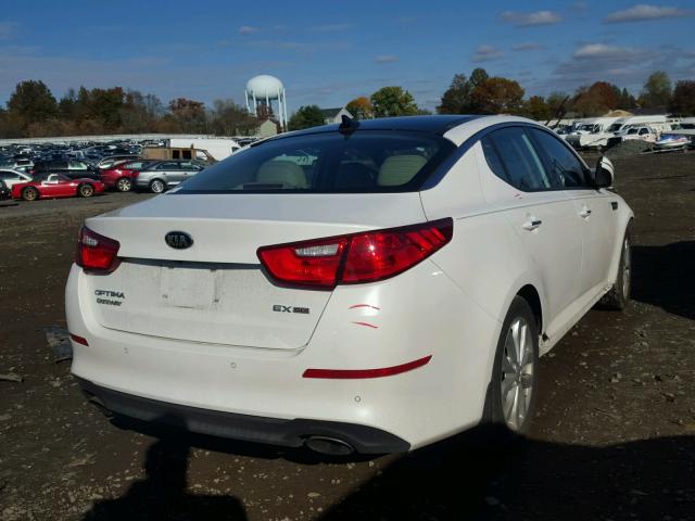 5XXGN4A76EG302210 - 2014 KIA OPTIMA EX WHITE photo 4