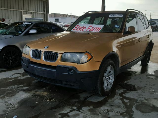 WBXPA93485WD12480 - 2005 BMW X3 GOLD photo 2