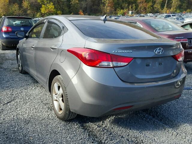 5NPDH4AE5DH348347 - 2013 HYUNDAI ELANTRA GL SILVER photo 3