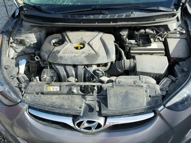 5NPDH4AE5DH348347 - 2013 HYUNDAI ELANTRA GL SILVER photo 7