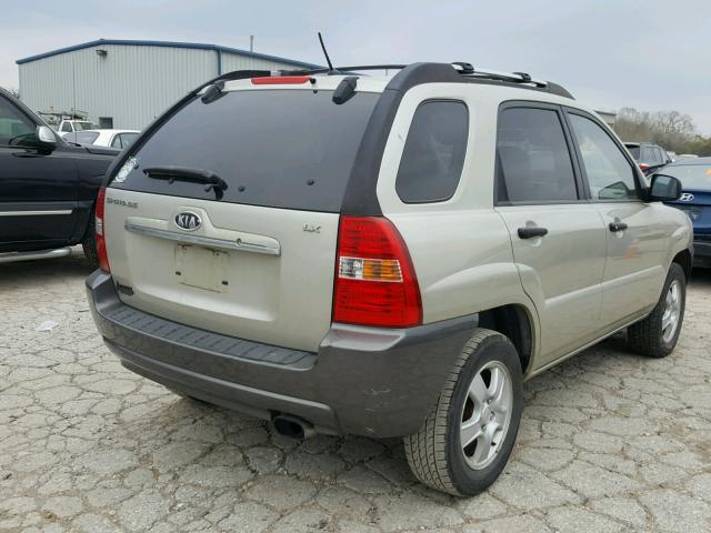 KNDJF724277448947 - 2007 KIA SPORTAGE L GOLD photo 4