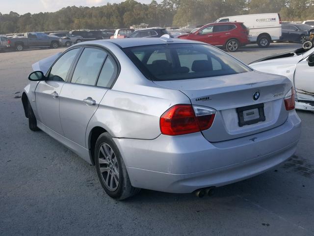 WBAVC53507FZ73725 - 2007 BMW 328 I SULE SILVER photo 3