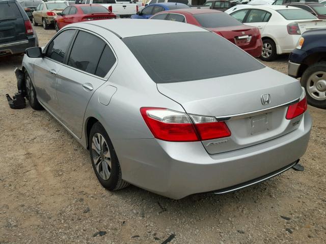 1HGCR2F31EA296276 - 2014 HONDA ACCORD LX SILVER photo 3