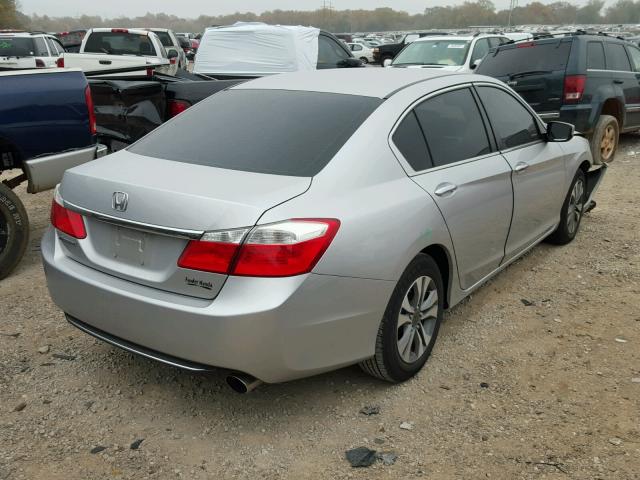 1HGCR2F31EA296276 - 2014 HONDA ACCORD LX SILVER photo 4