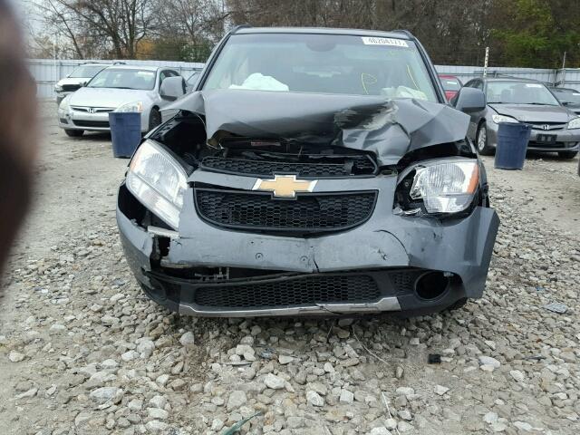 KL77P2EM6CK571449 - 2012 CHEVROLET ORLANDO LT GRAY photo 9