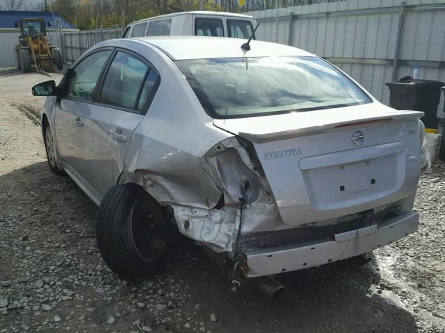 3N1AB6AP9CL708836 - 2012 NISSAN SENTRA 2.0 SILVER photo 3