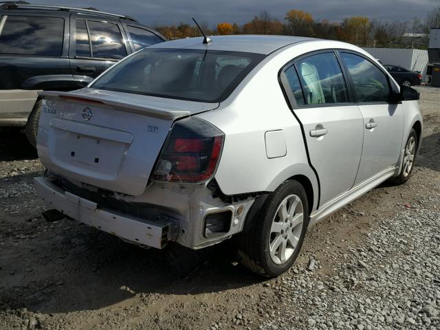 3N1AB6AP9CL708836 - 2012 NISSAN SENTRA 2.0 SILVER photo 4