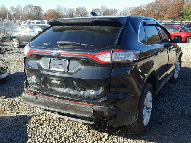 2FMTK4J87FBB55201 - 2015 FORD EDGE SEL BLACK photo 4