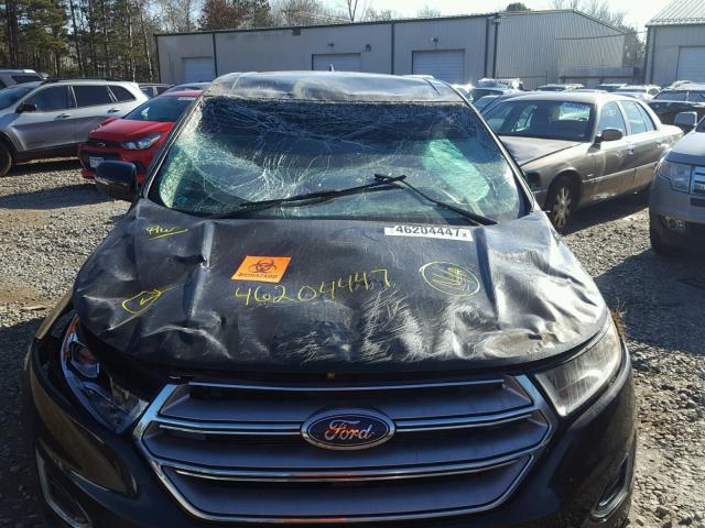 2FMTK4J87FBB55201 - 2015 FORD EDGE SEL BLACK photo 9