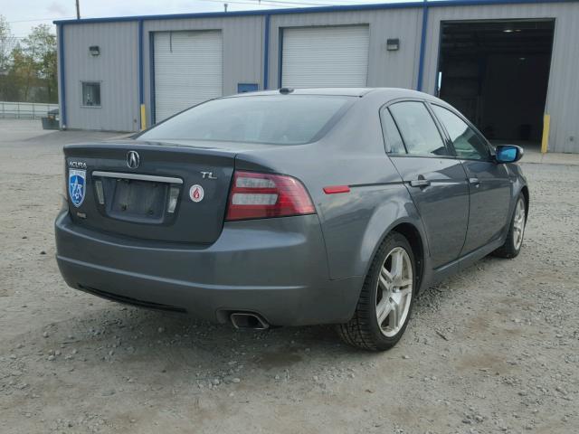 19UUA66268A034445 - 2008 ACURA TL GRAY photo 4