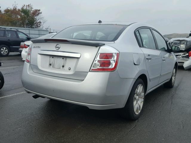 3N1AB6AP0BL722221 - 2011 NISSAN SENTRA 2.0 SILVER photo 4