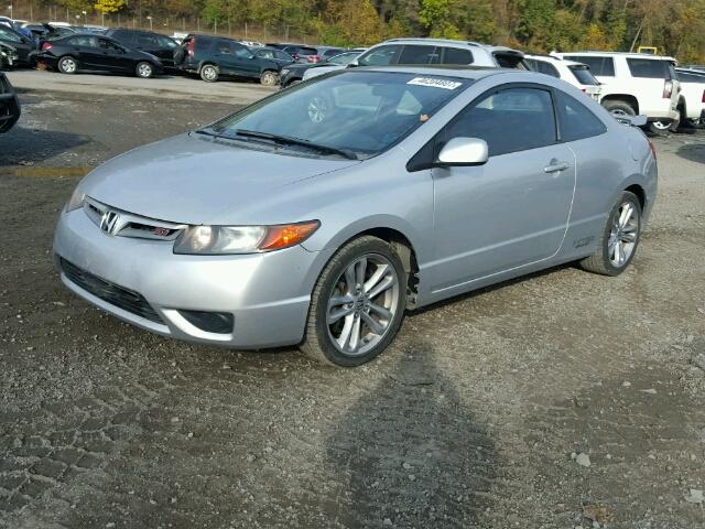 2HGFG21517H703206 - 2007 HONDA CIVIC SILVER photo 2