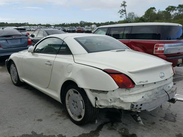 JTHFN48Y020022627 - 2002 LEXUS SC 430 WHITE photo 3