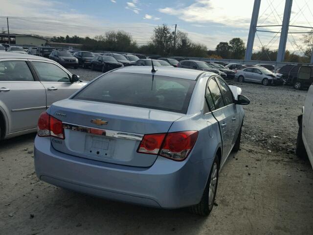 1G1PC5SH0B7257006 - 2011 CHEVROLET CRUZE LS BLUE photo 4