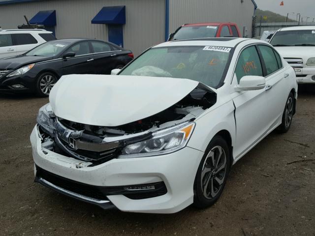 1HGCR2F7XHA155438 - 2017 HONDA ACCORD EX WHITE photo 2