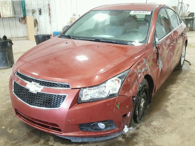 1G1PC5SHXC7357258 - 2012 CHEVROLET CRUZE LS BROWN photo 2