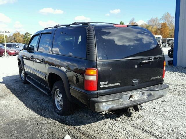 3GNFK16T51G253248 - 2001 CHEVROLET SUBURBAN K BLACK photo 3